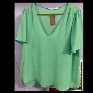 Green blouse